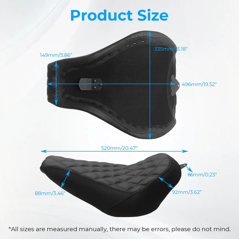 Motorcycle Solo Driver Seat Fit For Harley Softail Fat Boy Breakout Street Bob Fat Bob Slim Low Rider Sports Glide 2018-2023