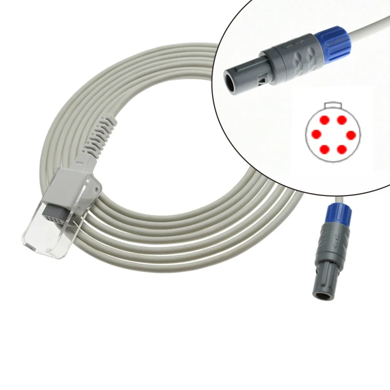 v-lock No.0102 Adult Child Neonate Finger Clip Silicone SPO2 Sensor For PM Choicemed MD6000 MD300 Patient Monitor