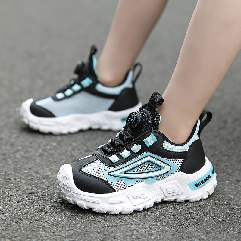 2024summer Hollowing out Single mesh breathability comfort Fashion Children's Casual Sneakers7-12years old School student Shoes