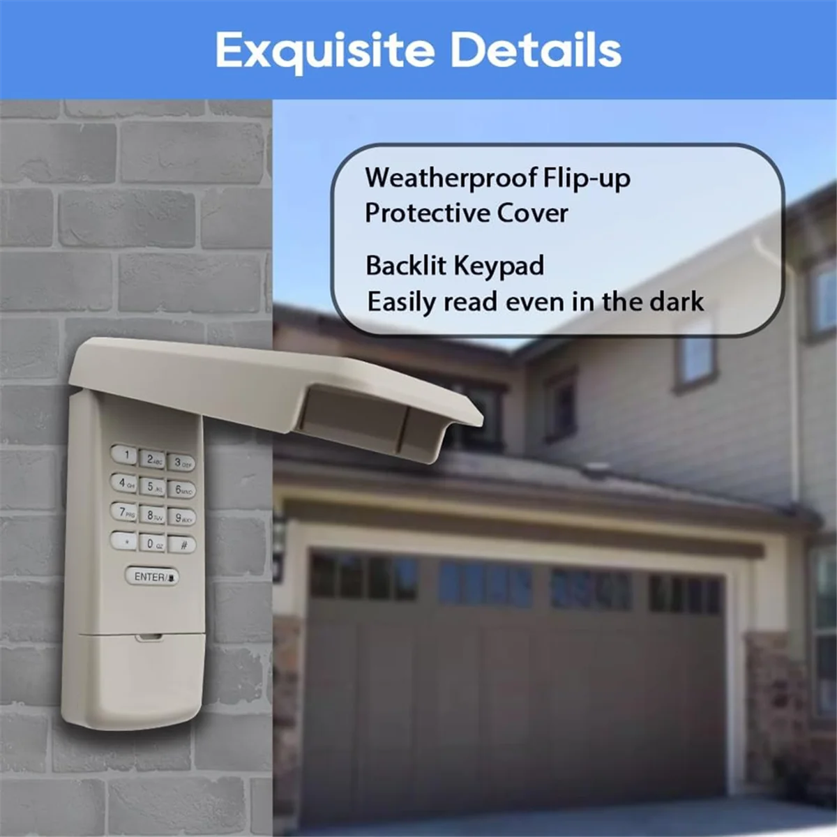 AAA87 para teclado e conjunto remoto de abridor de porta de garagem (940EV-P2 e 953EV-P2) Segurança + 2.0 MyQ, 1993 para presente