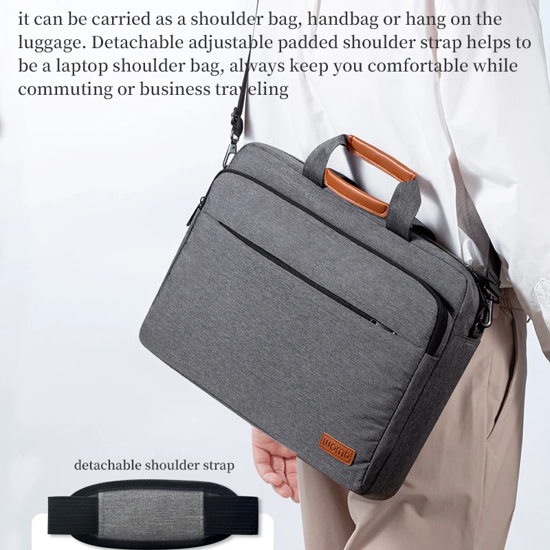 حقيبة كمبيوتر محمول 15.6 بوصة حقيبة يد رسول للرجال الأعمال مدرسة السفر حقيبة العمل لماك بوك لينوفو أيسر Asus Dell