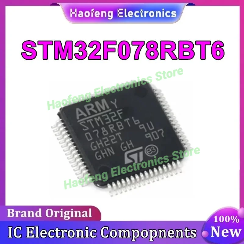 

STM32F078RBT6 STM32F078RB STM32F078 STM32F STM32 STM MCU IC Chip LQFP64 In Stock 100% New Original