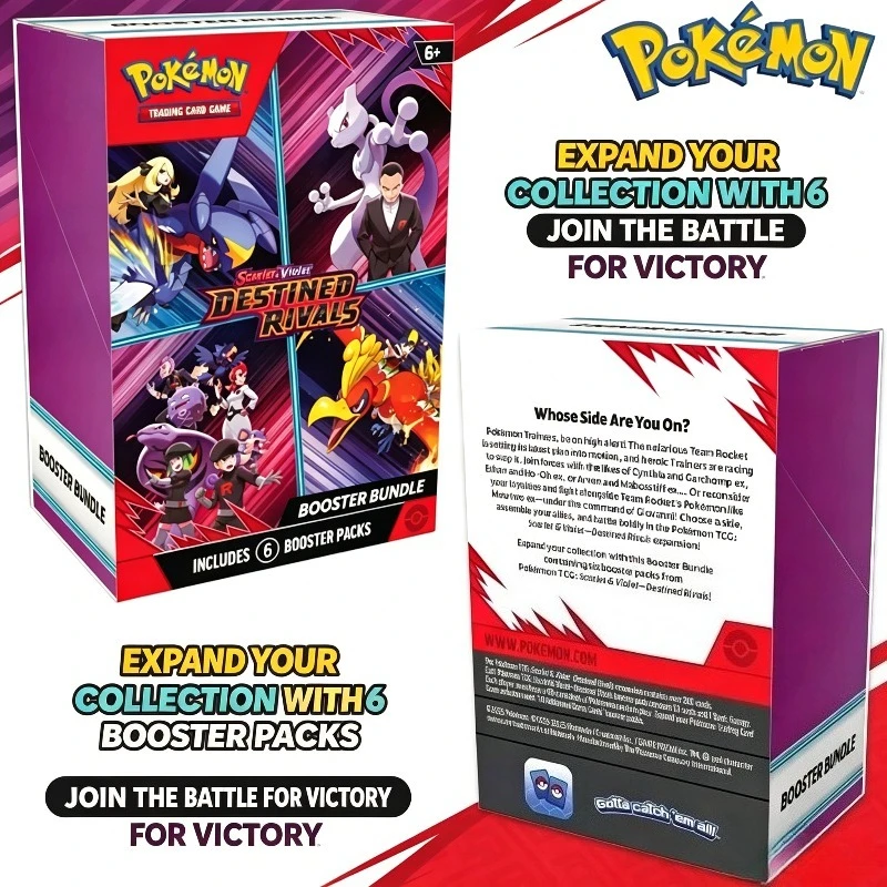 

Pokémon Card v10 Booster bundle Destined Rivals Prismatic Evolutions Scarlet Violet 151 English ME01 Booster Cards Toys Gifts