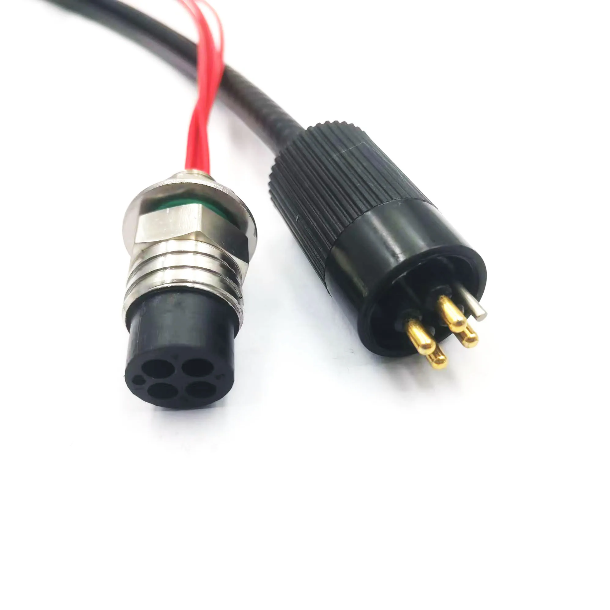 Underwater connector MCBH4M-MCIL4F, waterproof rubber male and female plug connector for underwater equipment cables