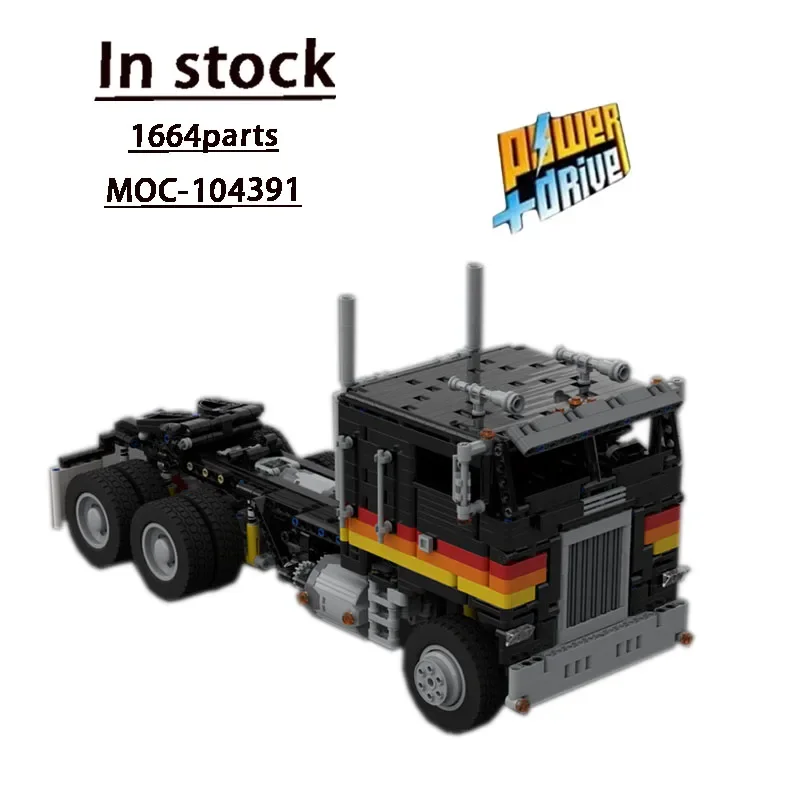 MOC-104391 Electric Black Model FLA Convertible Building Block Model 1664 Parts Kids Adult Building Blocks Birthday Toy Gift