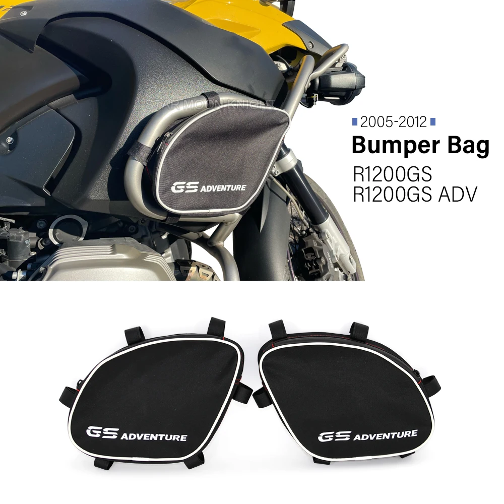 1 Pair Crash Bar Bag For BMW R1200GS R 1200 GS Adventure 2005 - 2012 2011 Motorcycle Accessories Bumper Frame Waterproof Bags