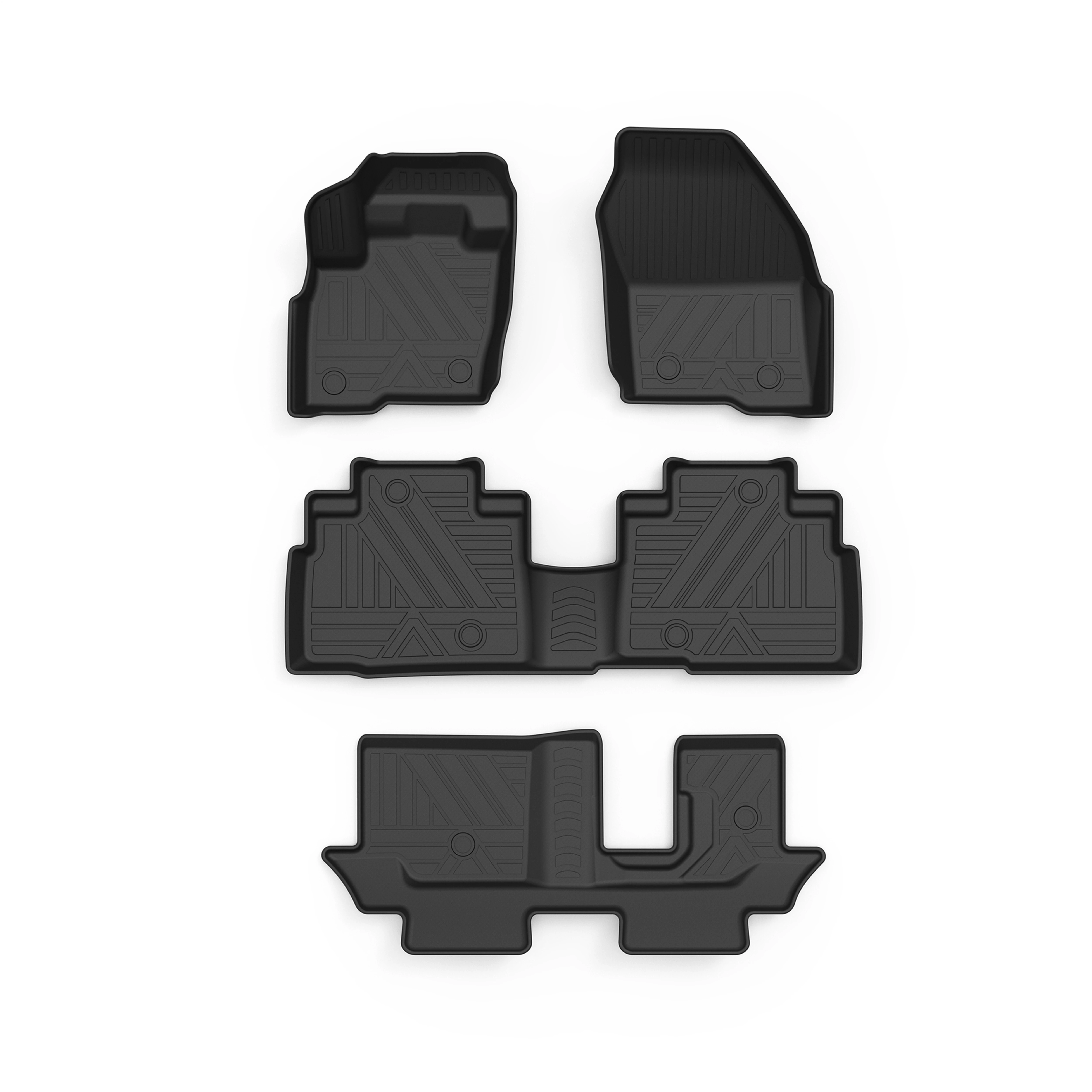 

GA TPE All Weather Car Mats for -Edge 2015-2019 Black Waterproof Car Floor Mats