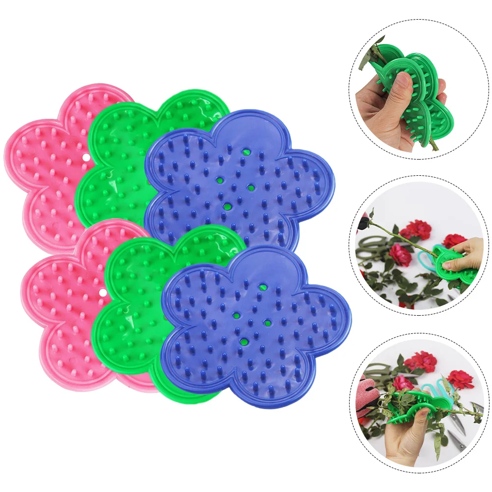 

6pcs Rose Thorn Strippers Professional Plastic Leaf Removal Tool For Fast Flower Stem Cleaning Garden Rose Stripper Practical