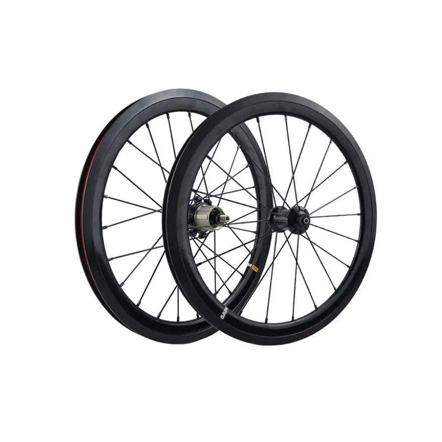 Litepro 16Inch 349 External 7Speed 30MM 6Pawls JKlapin Wheelset 74x112MM 4 Bearing Alloy For Brompton Bicycle Wheels Rims