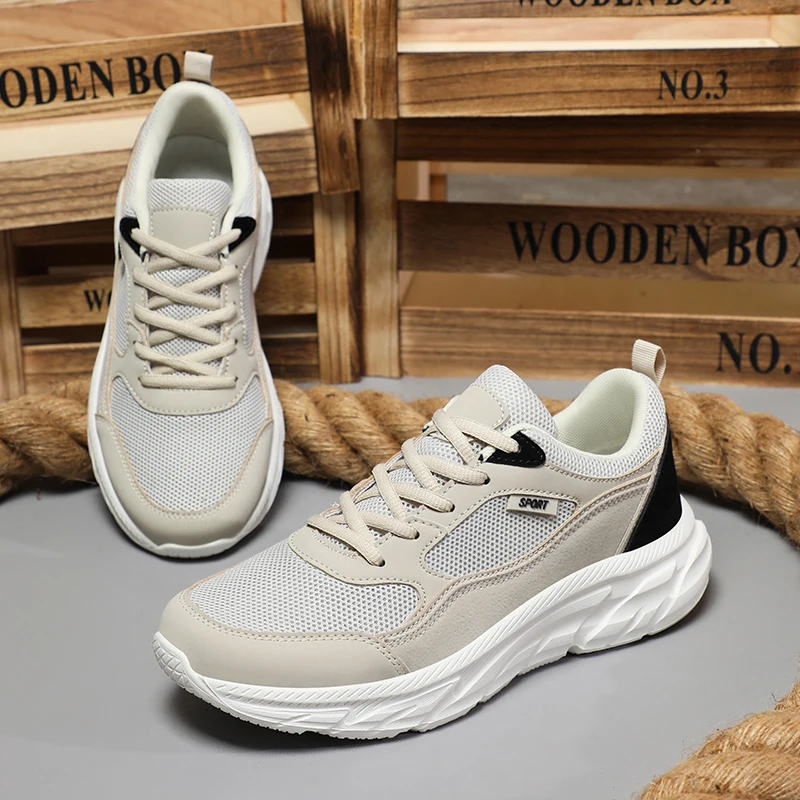 

Tennis Shoes 2025 New Autumn and Summer New Mesh Plus Size Sports Shoes Men's Outdoor Black Casual Shoes Adult Casual Walking