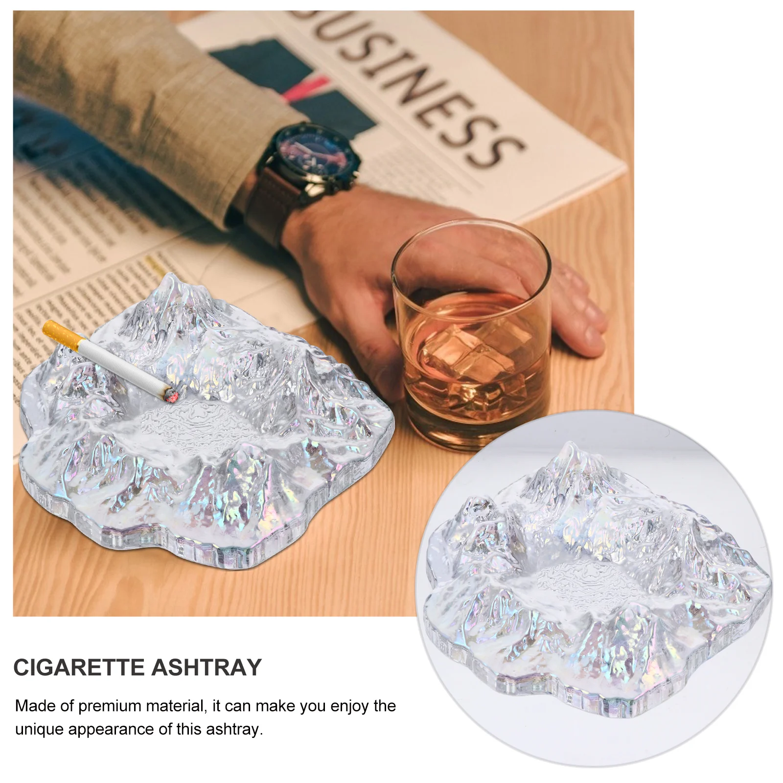 

Бытовая пепельница, инновационное украшение для офиса, креативный контейнер для сигарет