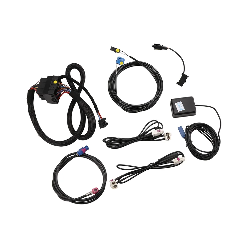 

A82M-MIB2 STD2 ZR NAV Radio Cable Wire Harness Set With 2 To 2 Cable For VW Golf 7 MK7 Passat B8 MQB TIGUAN POLO 6C