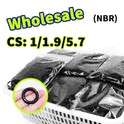 O-ring wholesale thickness 1/1.9/5.7mm cross-section NBR link nitrile rubber gasket seal ring rubber elastic ring free shipping