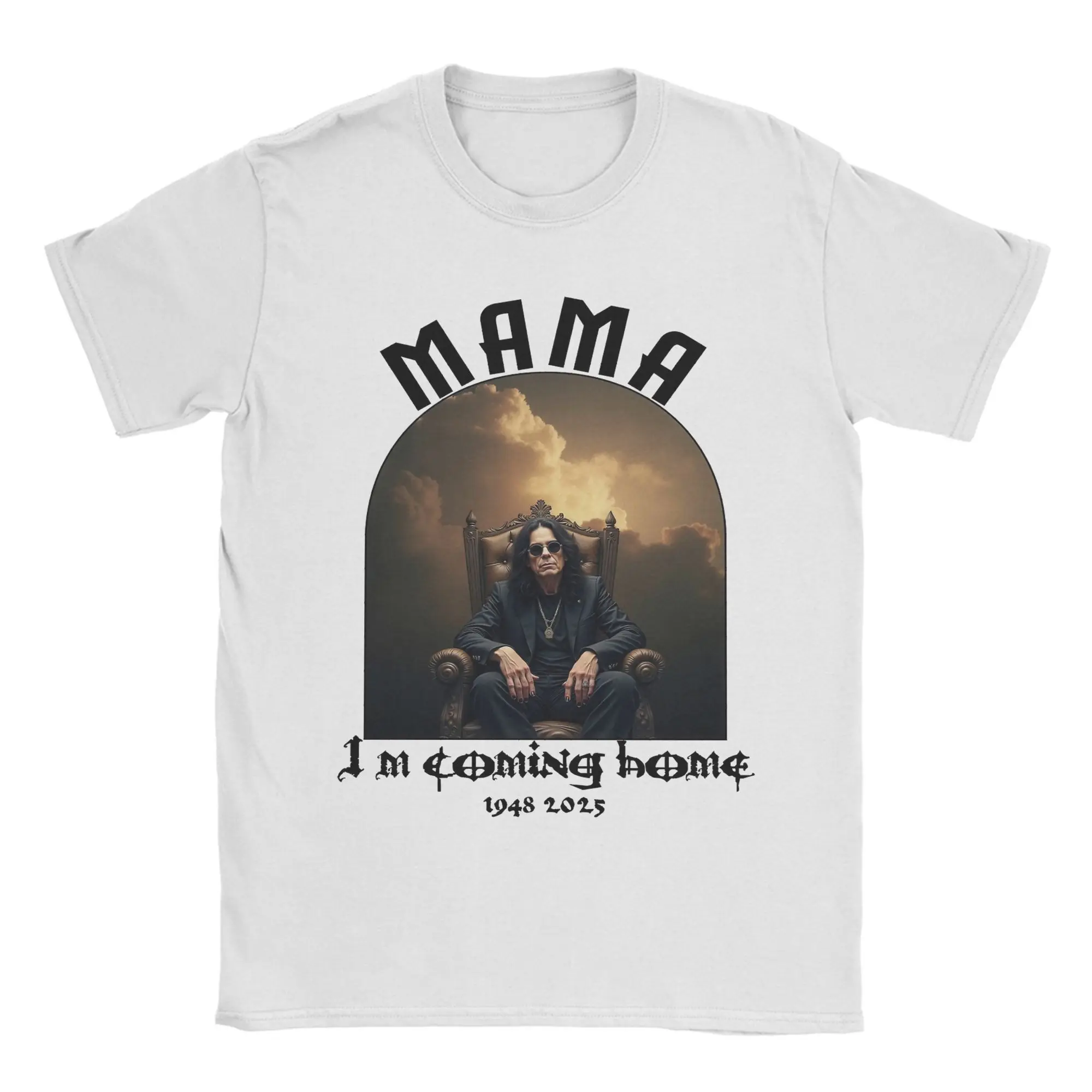 

Футболка Mama I'm Coming Home RIP Ozzy Osbourne для мужчин и женщин, идея подарка, футболки, хлопковая одежда
