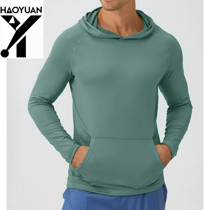 

Men's Sports Hoodie Quick Drying Slim Fit Breathable Outdoor Cycling Hiking Camping Running Training Men's Fitness Suit