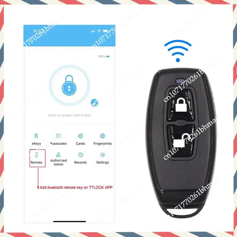 

-A21Z 6X 2.4Ghz Wireless Remote Control Bluetooth Key Fob For TTLOCK Smart Door Lock Smart Devices Work With Ttlock APP