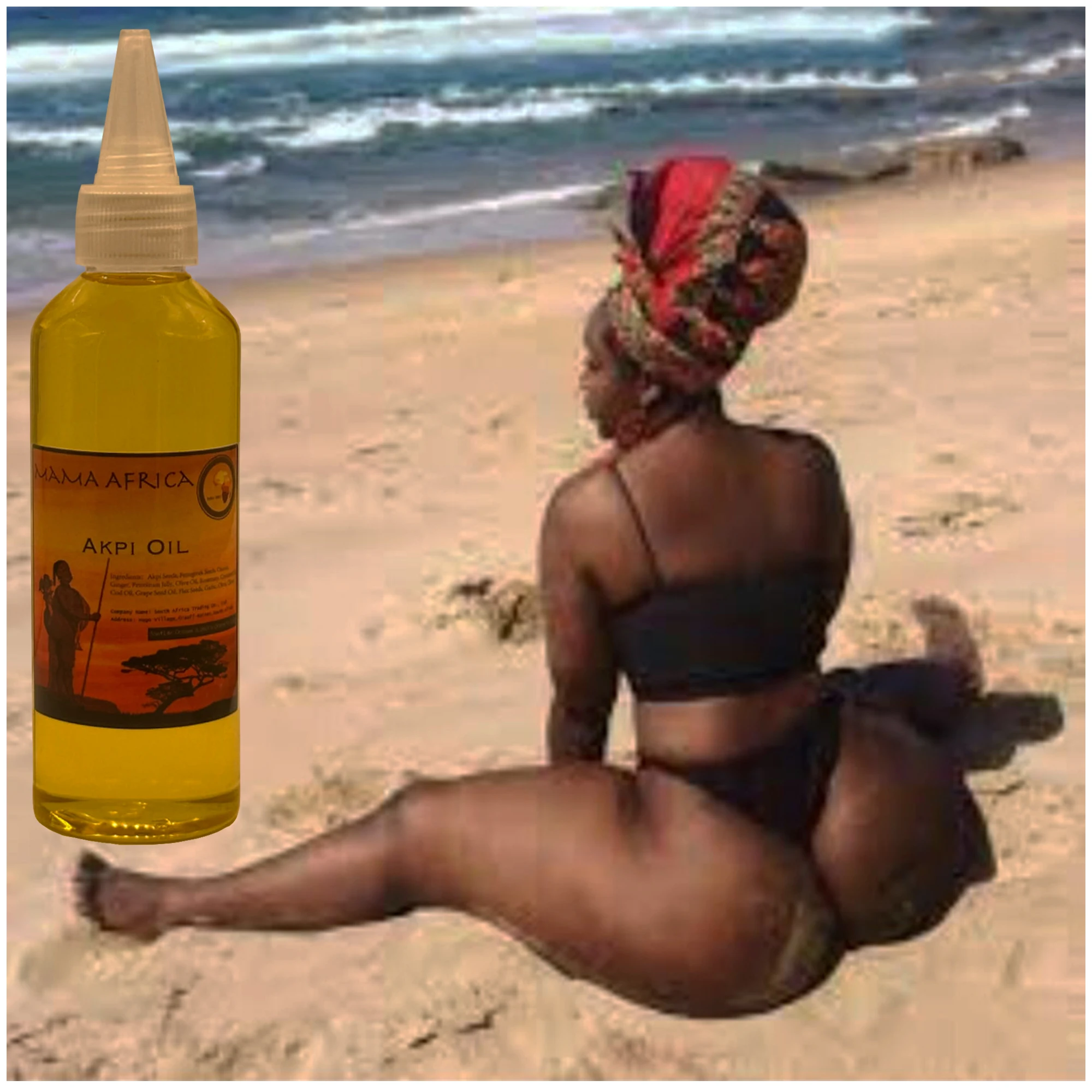 

West Africa HIPS Massage Oil Curve-Enhancing Boost Your Curves with Every Walking Step Apply Before Walking or Exercise