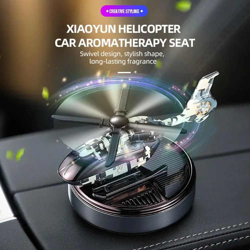 

Car Air Freshener Solar Helicopter Interior Accessories Auto Decoration Flavoring ​ Propeller Rotating Deodorant Dif V9o9