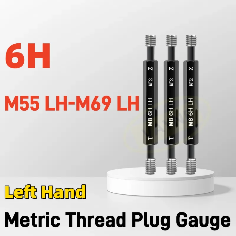 

1 шт. 6H M55 LH-M69 LH стальной ртутный манометр метрическая тонкая левая резьба измерительный инструмент M55M56M57M58M59M60M61M62M63-M69