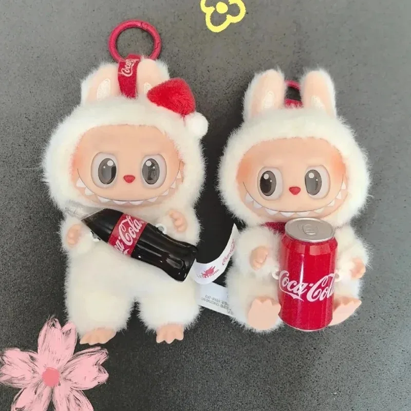 100%POPMARTlabubu THE MONSTERS Cola Vinyl Series Blind Box Plush Fabric Pendant Gift Anime Action Figure Face Series Collection