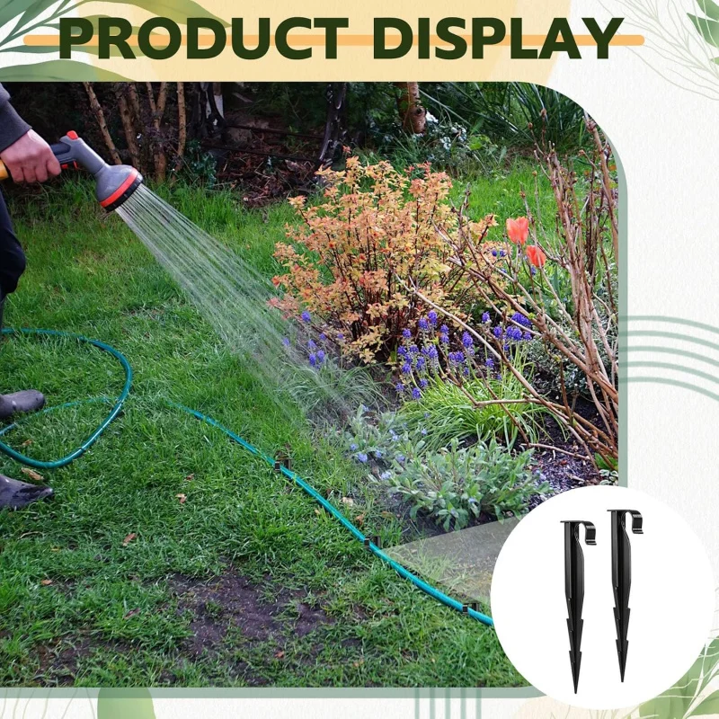 PE Pipe Ground Fixing Stake, Garden Irrigation Tubing Support Bracket, Anti-displacement Pipe Holder Accessories
