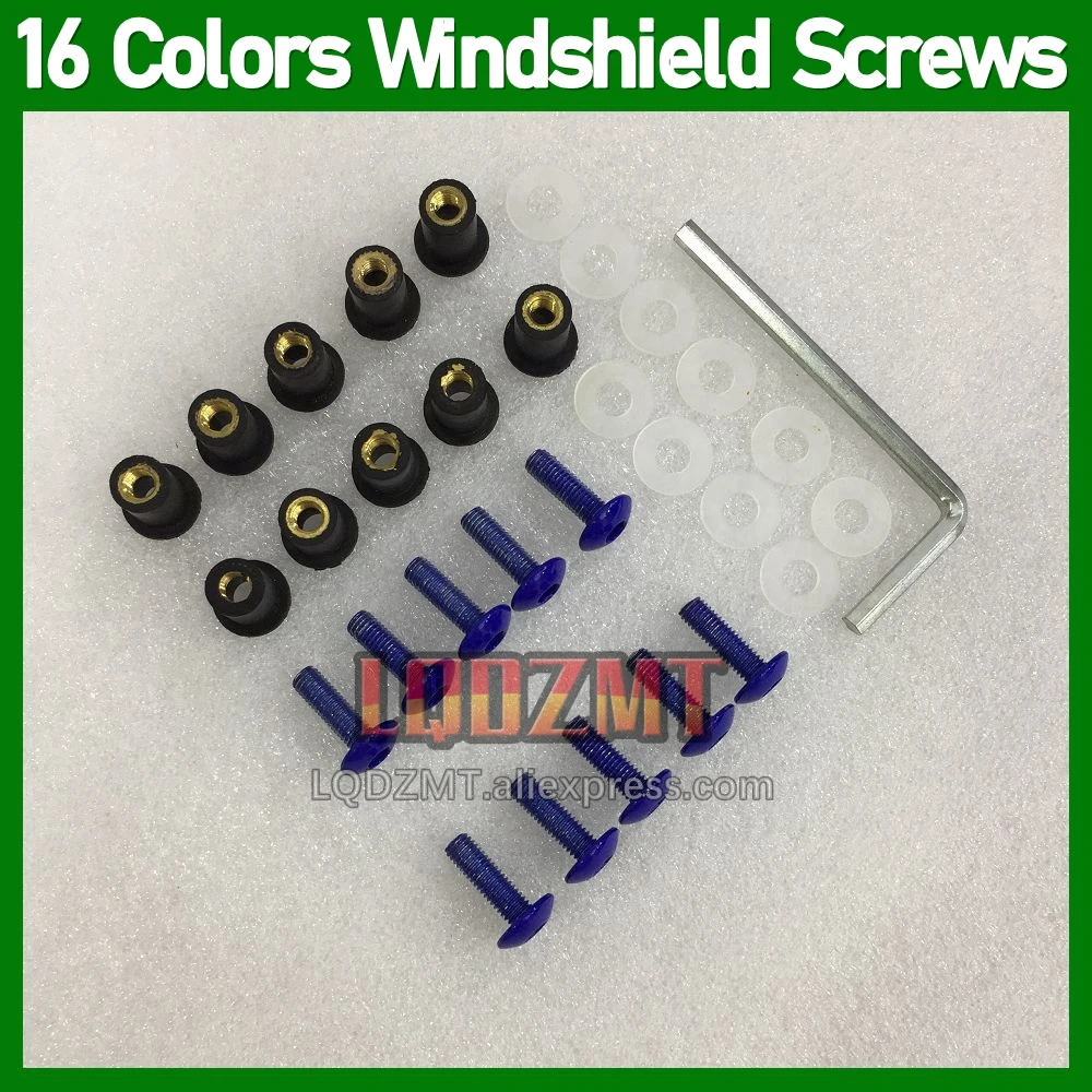 31pcs Moto Body Windshield Bolts For KAWASAKI NINJA ZX10R ZX 10R 10 R 1000 CC ZX10 ZX-10R 11 12 13 14 15 Windscreen Nuts Screws