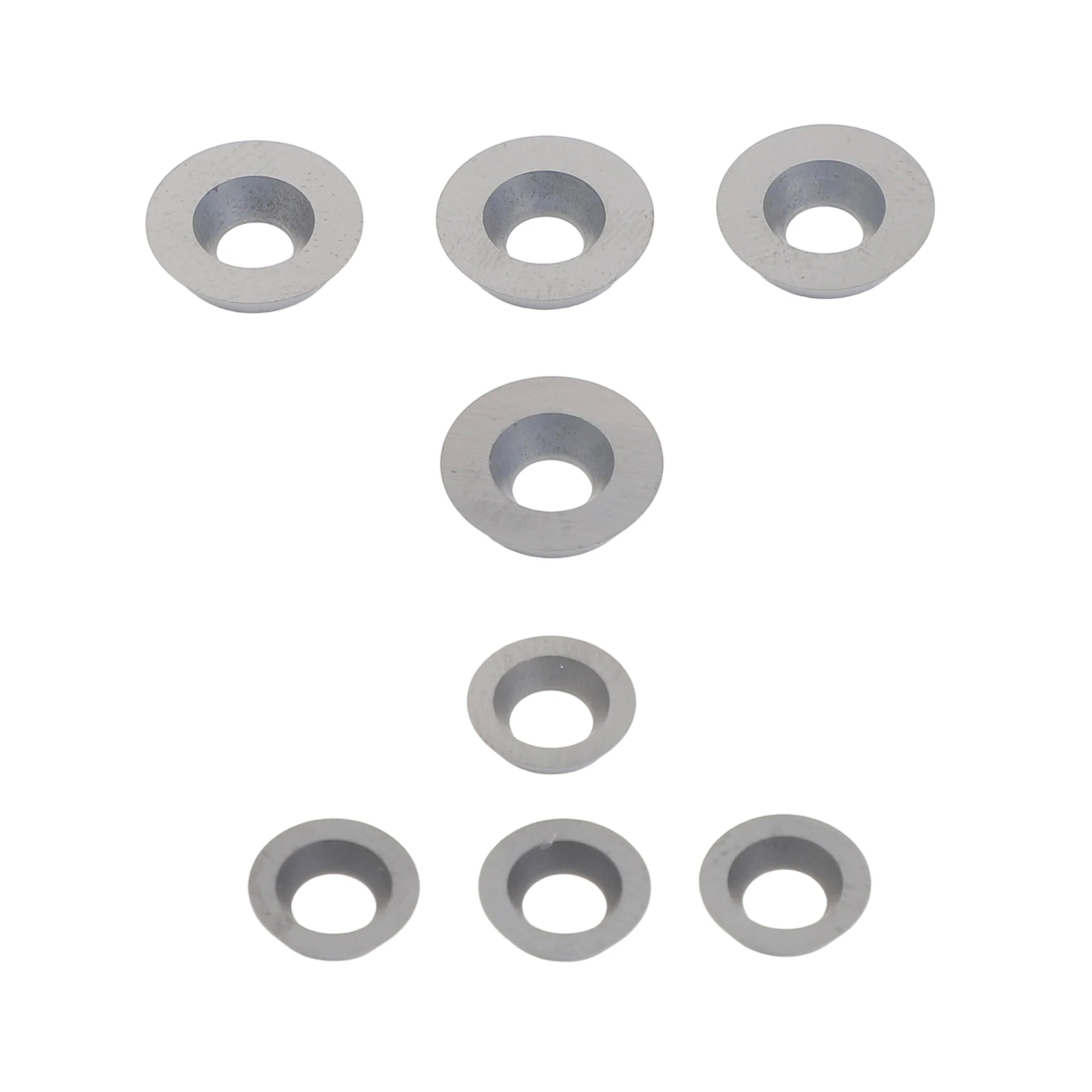 20pcs Carbide Cutter Inserts Set for Wood Lathe Tools Including Four Different Carbide Shapes for Woodworking Applications