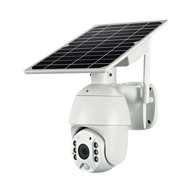 Q3 UBOX APP Surveillance Camera 4MP HD Solar Powered 10X Zoom 6-Section 18650 Battery WiFi 4G Support