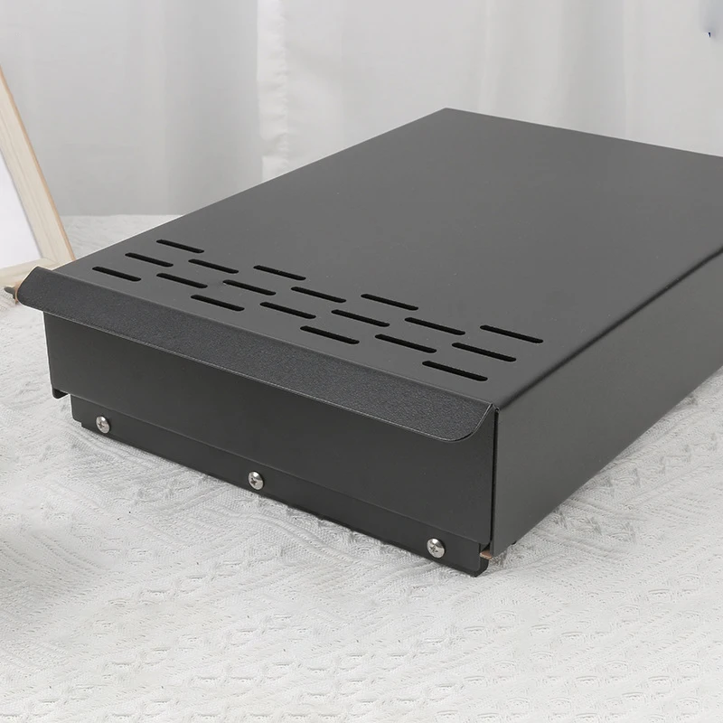 Custom Logo Coffee Accessories Stainless Steel Square Cafe Bar Knock Box Coffee Bucket Espresso Knock Box Drawers 5