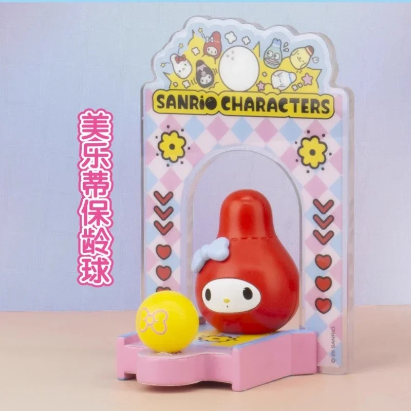 Персонажи Sanrio для боулинга, серия слепая коробка, игрушки Kuromi My Melody, акриловые украшения, фигурка Анеме, куклы, игрушки, подарки для детей