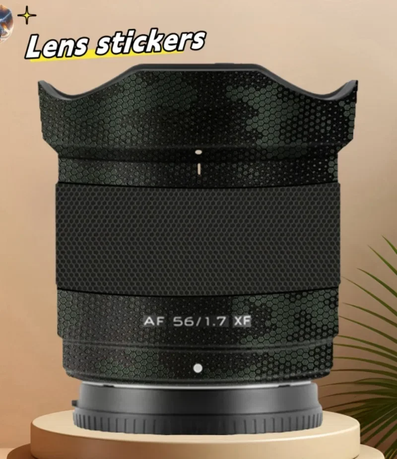 for Weizhuoshi AF56F1.7XF Camera Lens stickers, precision cut wear-resistant protective film, DIY skin