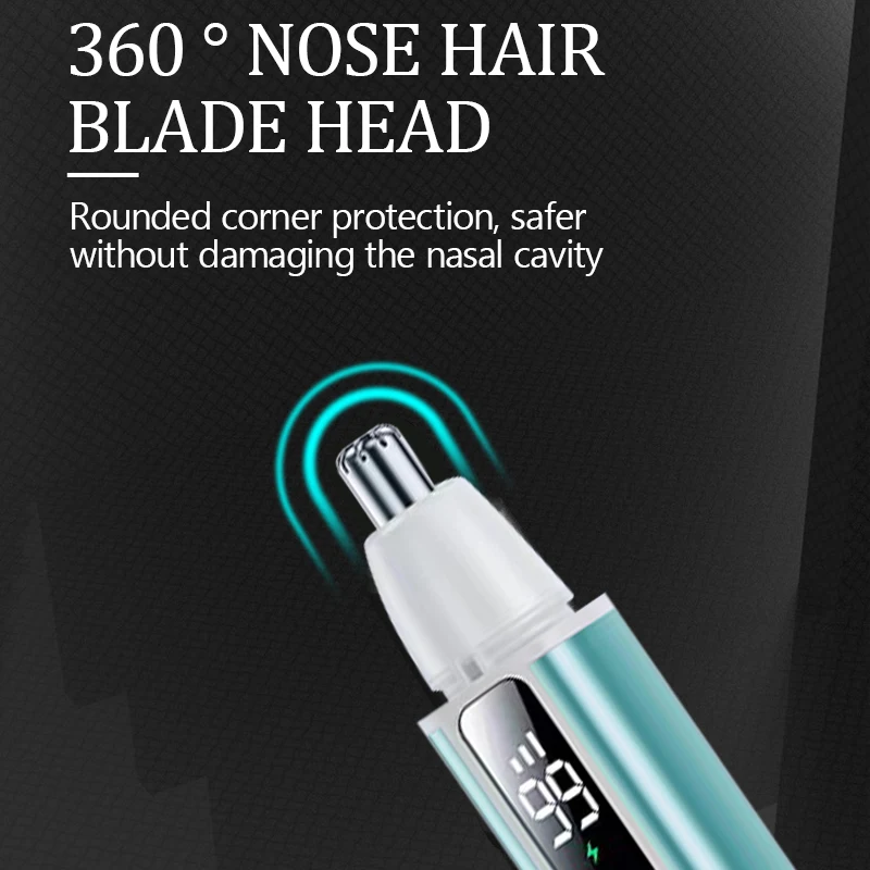 Electric Ear Nose Hair Trimmer Rechargeable Type-C Fast Charging Portable Eyebrow Trimming Hair Trimmer For Nose image 4