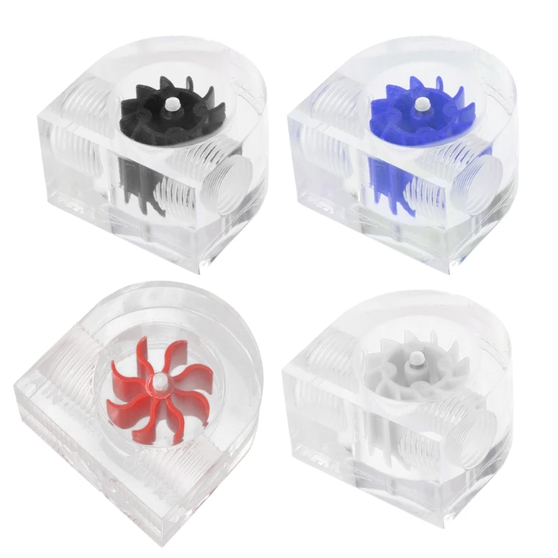 Acrylic Meter G1/4 Thread Water Cooling System Coolant Filter Indicat Computer Cooler Fittings 2-Way Holes