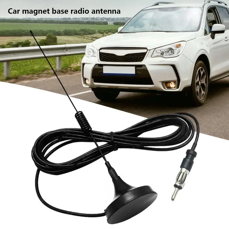 Car Antenna AM FM Car Multimedia Player Antenna Improve Signal Reception Car Antenna for Caravans Trailers Automobiles Boats