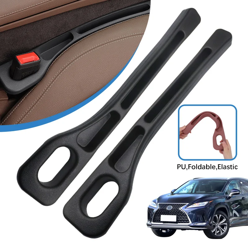 2PCS Car Seat Gap Filling Sealingp Strip For Lexus RX RX300 RX330 RX350 RX400h RX450h Storage Organizer Accessories