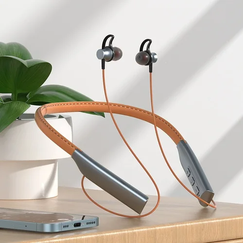 Auriculares inalámbricos con Bluetooth para el cuello, cascos deportivos de larga duración 48H para correr, resistentes al agua, con reducción de ruido