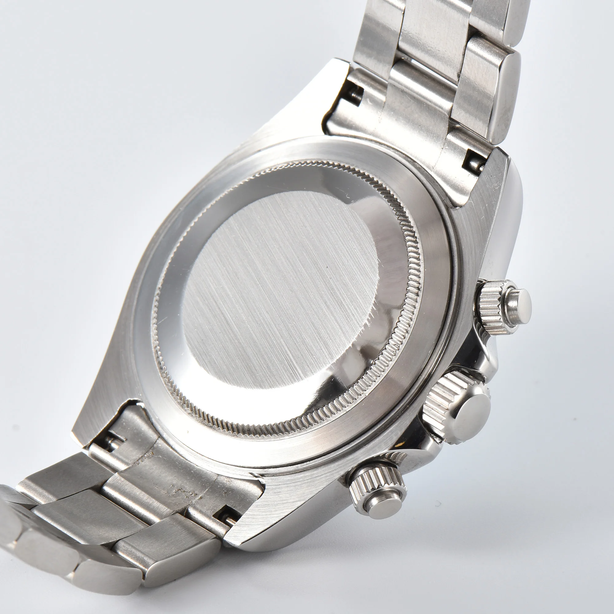 Relógio Quartzo Masculino com Sapphire, Cronógrafo de Luxo, Logotipo Personalizado, Aço Inoxidável, Impermeável, Vk63 Movement 01, 40mm, Novo