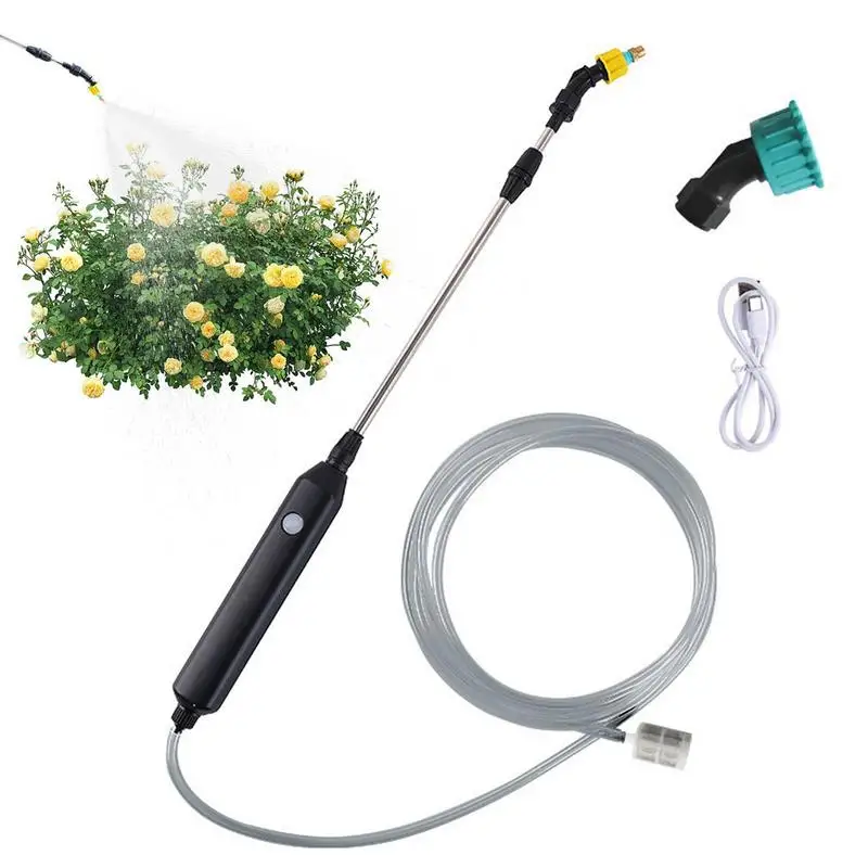 Garden Watering Spray USB Automatic Electric Sprayer Nozzle Sprinkler Garden Plant Mister Watering Spray Irrigation Tool