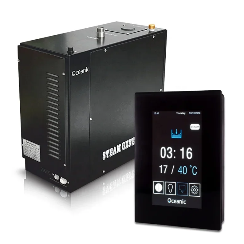 

TLF Oceanic Steam Generator 4kw With 316 Stainless Steel Heat element /auto Descaling Function for Steam Bath Room