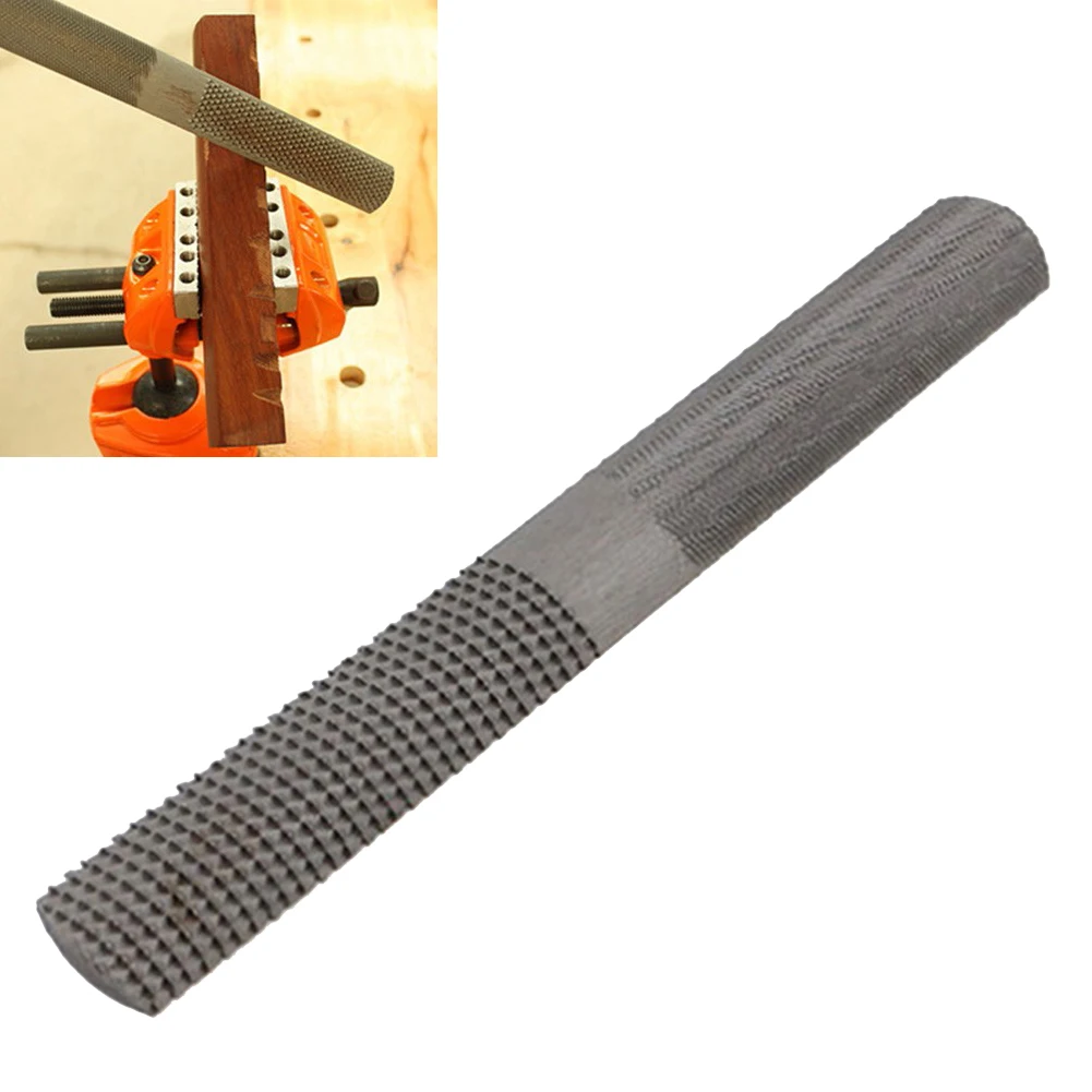 4 In 1 Woodworking File 8Inch Carbon Steel Rasp File Flat Half Round Grinding For Sharpening Straightening Carpentry Woodworking