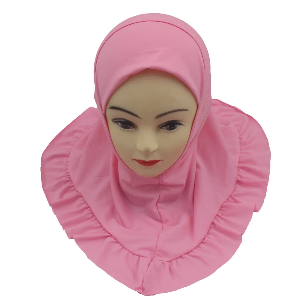 Ragazze musulmane Hijab Bambini Scialle avvolgente Sciarpa islamica Amira Sottoscocca Cappello Cap Bambini Arabo Modello semplice Beanie Bonnet Cover