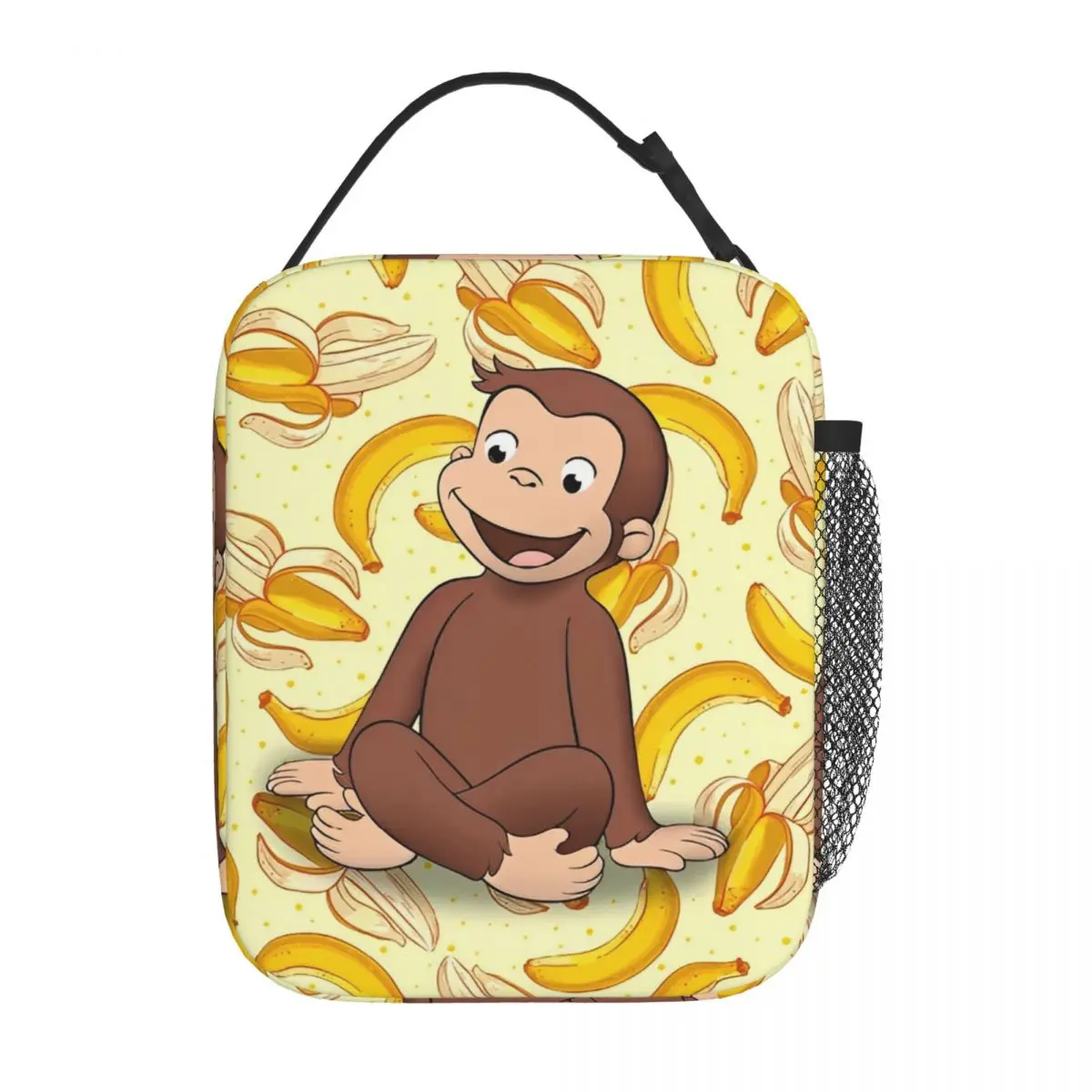 

Curious George Banana Insulated Lunch Bag Portable Meal Container Thermal Bag Tote Lunch Box Office Picnic Food Storage Bags