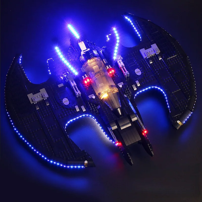 LED Light Kit For Classic Batwing Fighter Building Blocks Model DIY Lighting Set (Not Include Bricks)