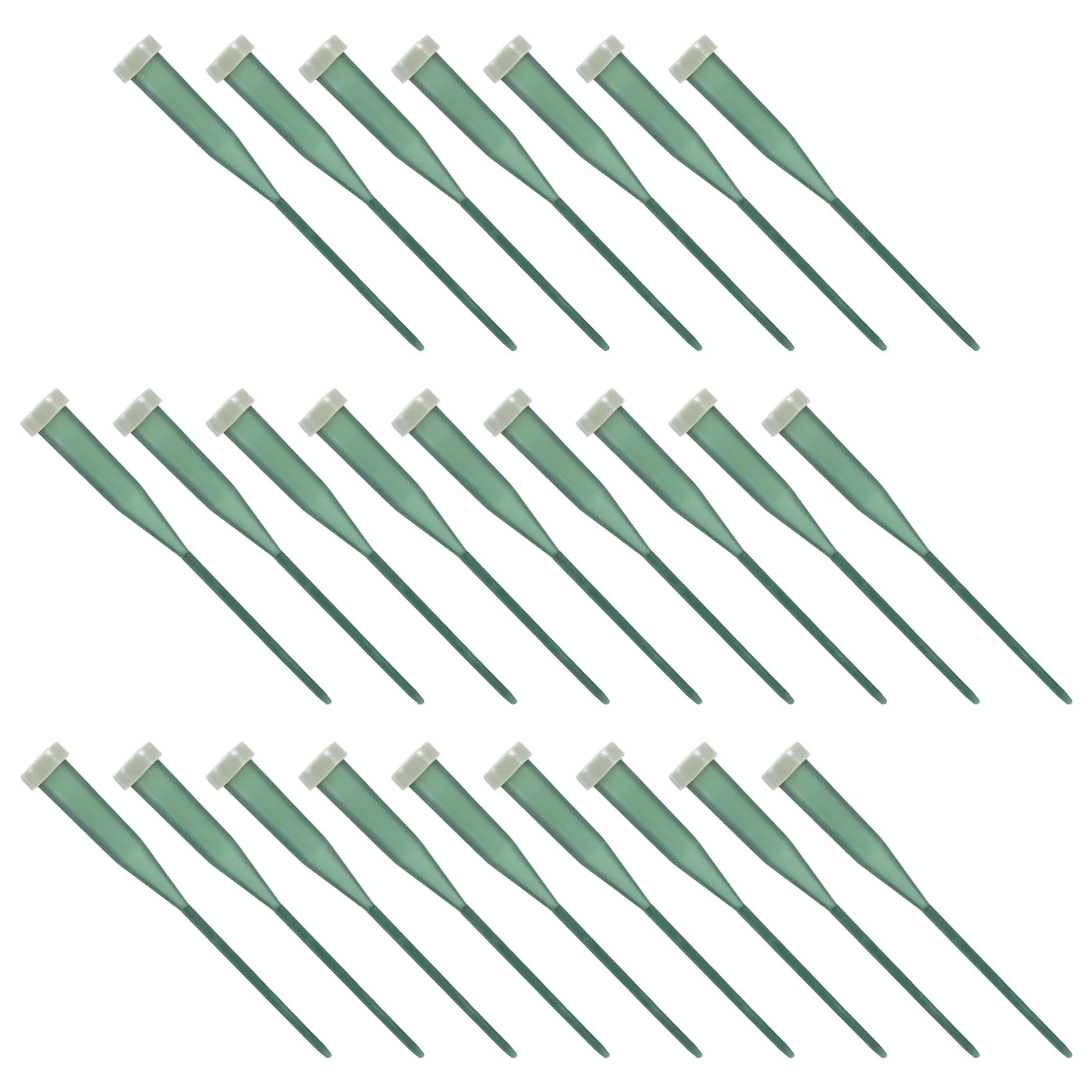 25 قطعة أنابيب الأزهار البلاستيكية الخضراء 5.7 بوصة قوارير المياه الجذعية قبعات قابلة لإعادة الاستخدام زهرة الجذعية أنبوب أصحاب لباقة لوازم بائع الزهور