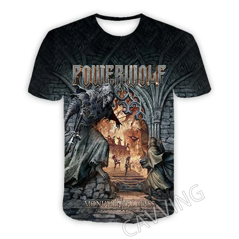 Powerwolf  3D Printed  Casual T-shirts Hip Hop Tee Shirts Harajuku Styles Tops Fashion Clothing  for Women/men  T02