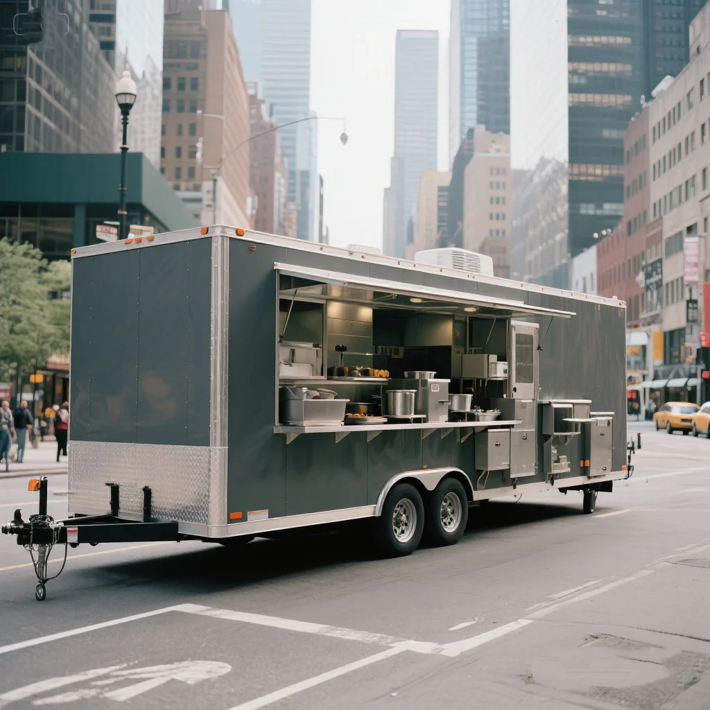 

Oem Mobile Fast Winery Bbq Kitchen Pizza Trucks Street Hot Dog Simple Design Cart Snack Food Truck