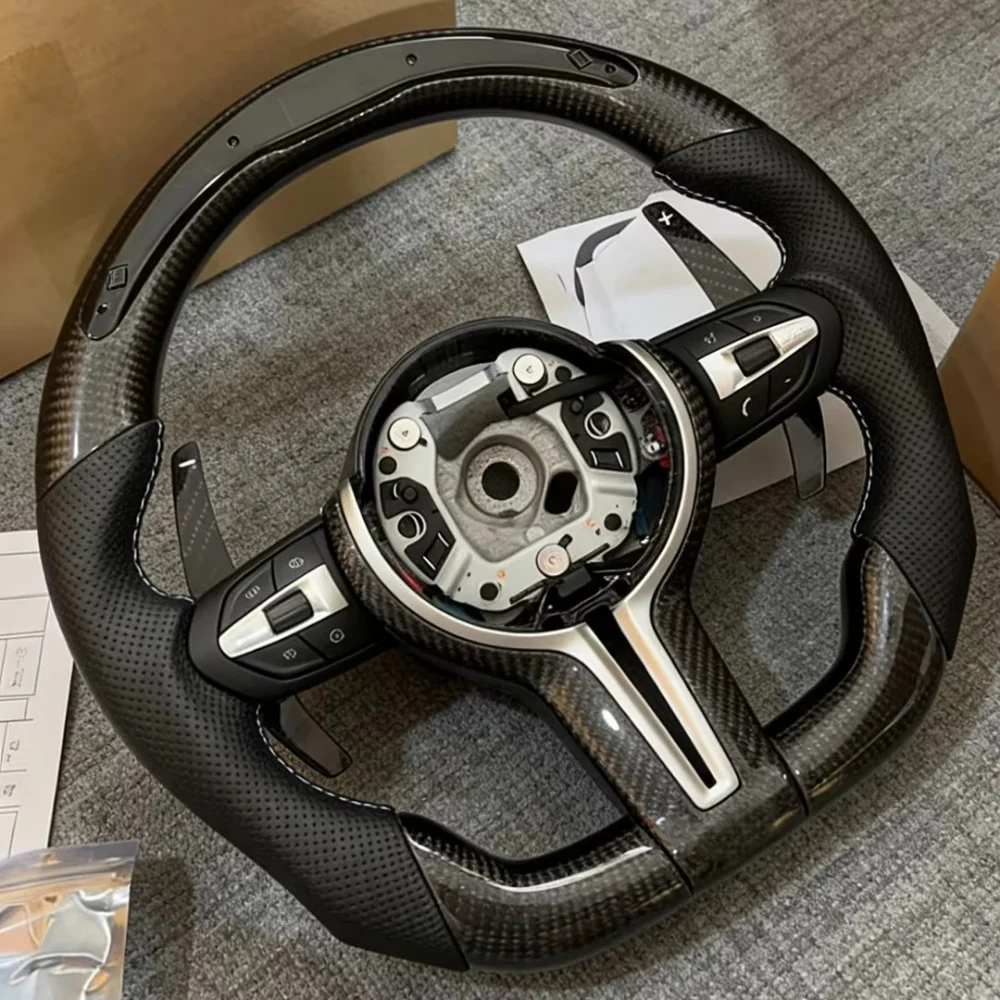 

Светодиодный руль в стиле M Sports F10 F11 F31 F20 F21 F22 F15 F16 F35 F36 F32 F80 M3 M6 F22 3 5 Series из карбона для BMW F30