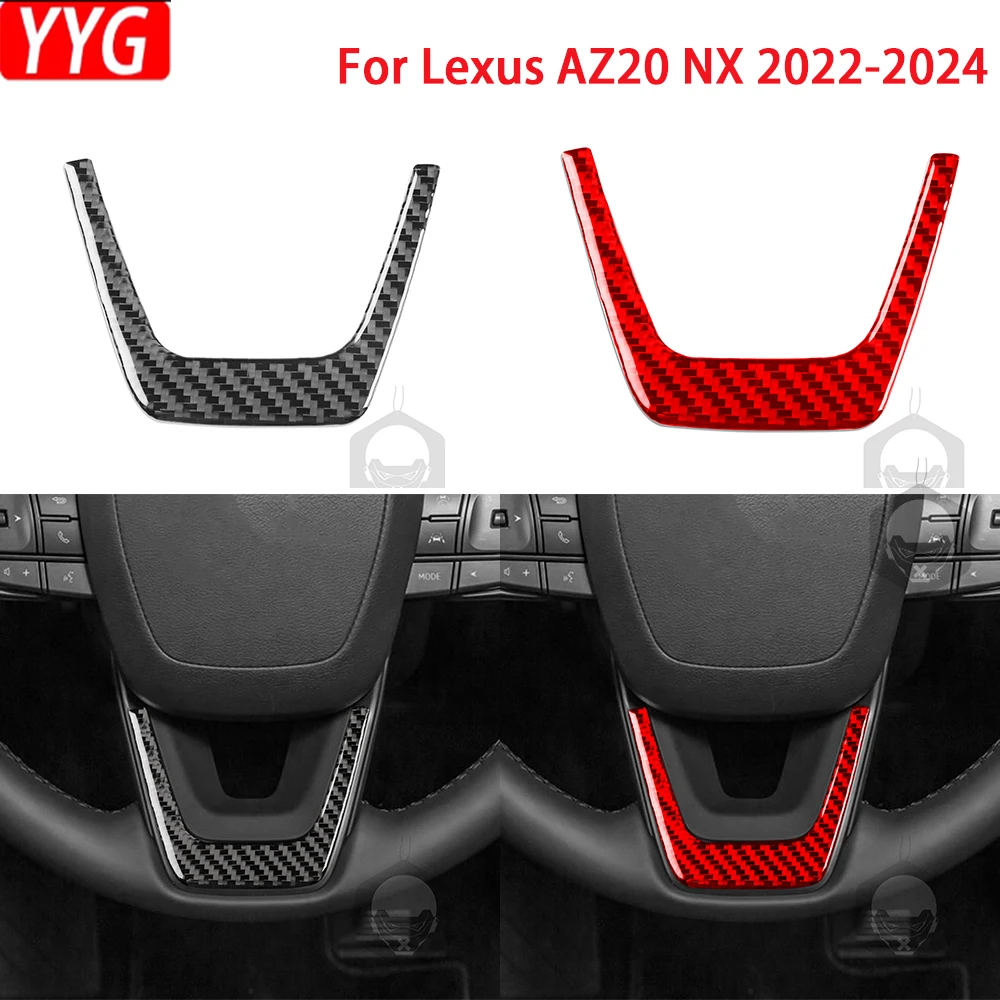 

For Lexus NX AZ20 2022 2023 2024 Carbon Fiber Instrument Buttons U-shaped Panel Car Decoration Accessories Sticker