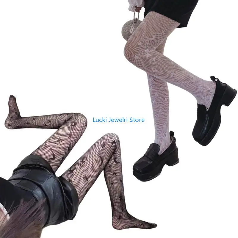 

193E узорчатые рыбные чулки.