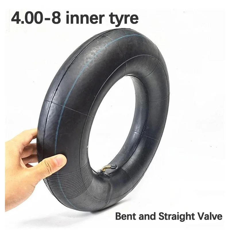 4.00-8 (4.80/4.00-8) Inner Tube Straight and bent Valve Stem For Wheelbarrows Sack Trucks Trolleys